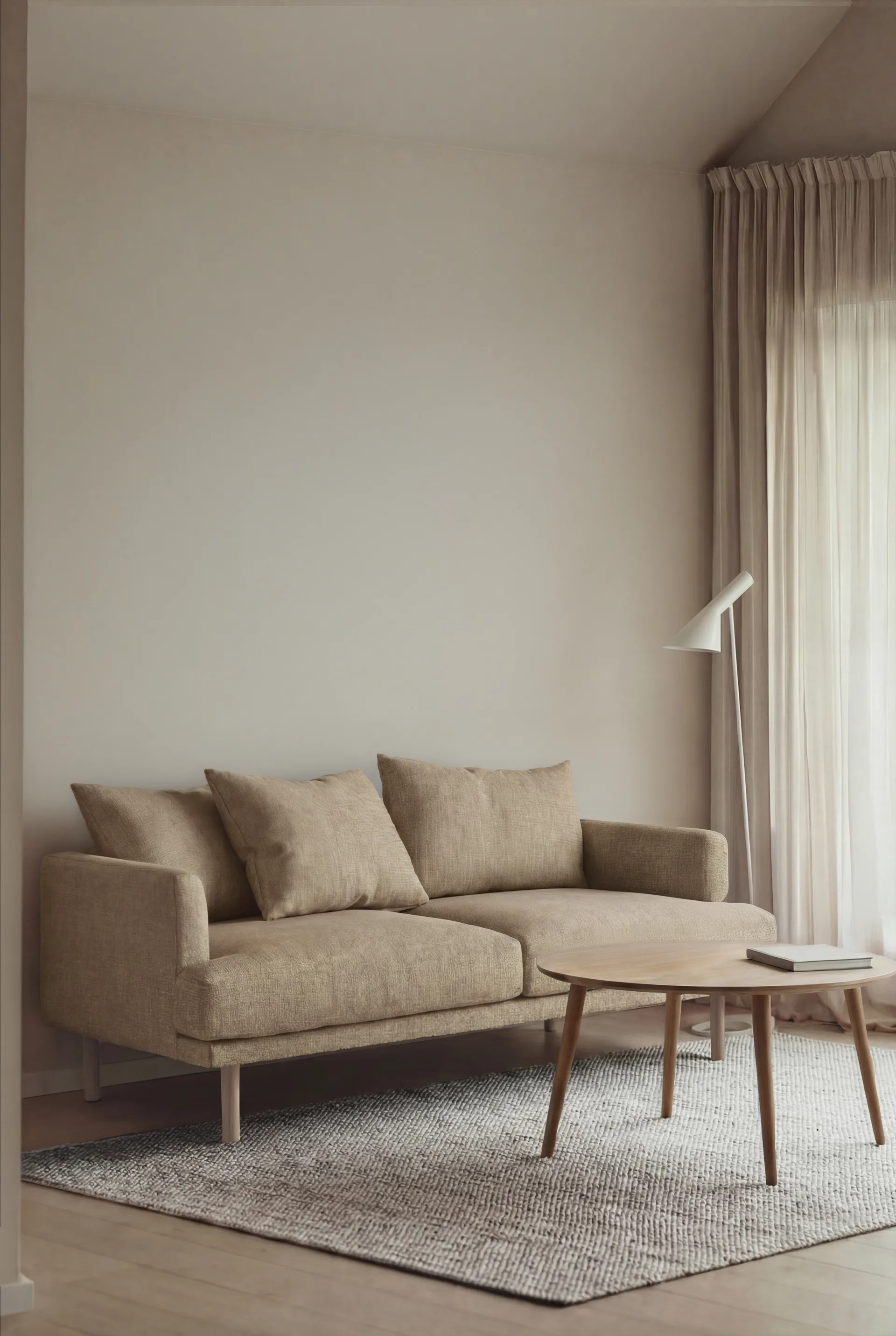 Sjövik sofa, Same Sand 6672-witgeoliede eiken, 2,5-zits 1898