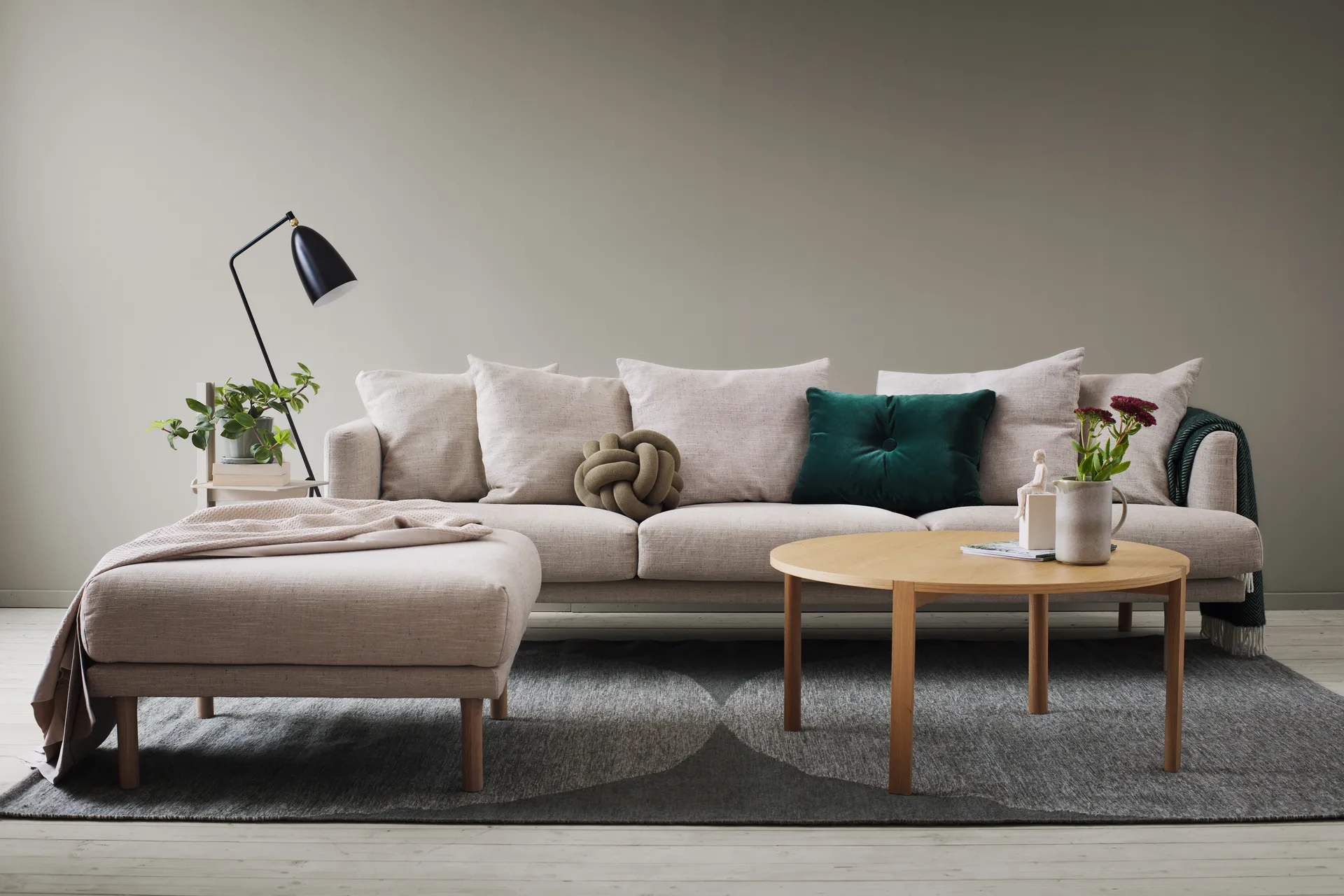 Sjövik voetenbank, Bern Beige 0341-witgeoliede eiken 1898