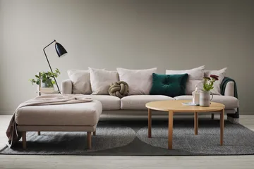 Sjövik voetenbankje - Bern Beige 0341-witgeoliede eiken - 1898