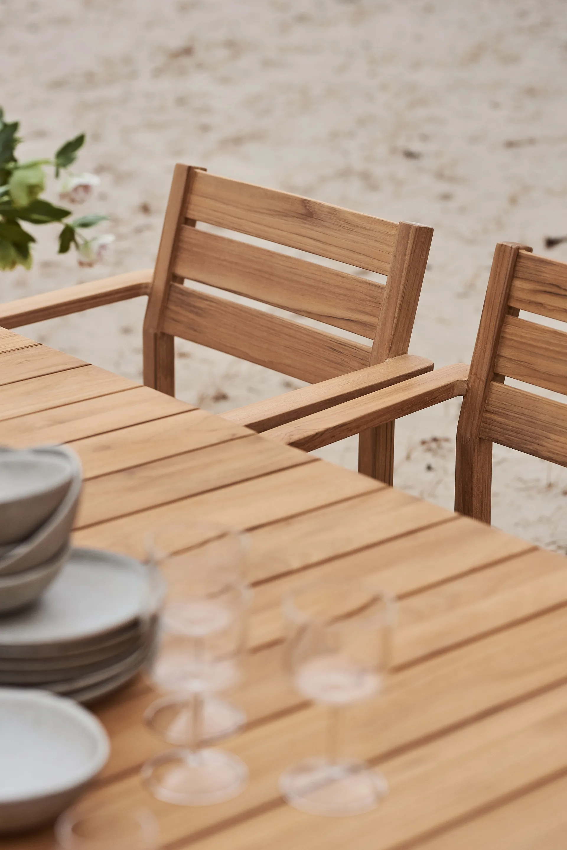 Sköndal eetset met 6 stoelen teak,  1898