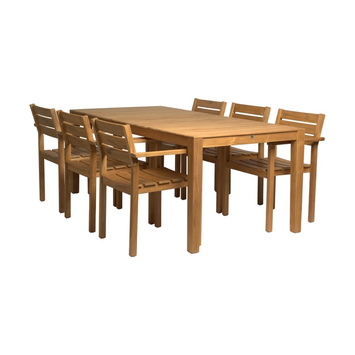 Sköndal eetset met 6 stoelen teak - undefined - 1898