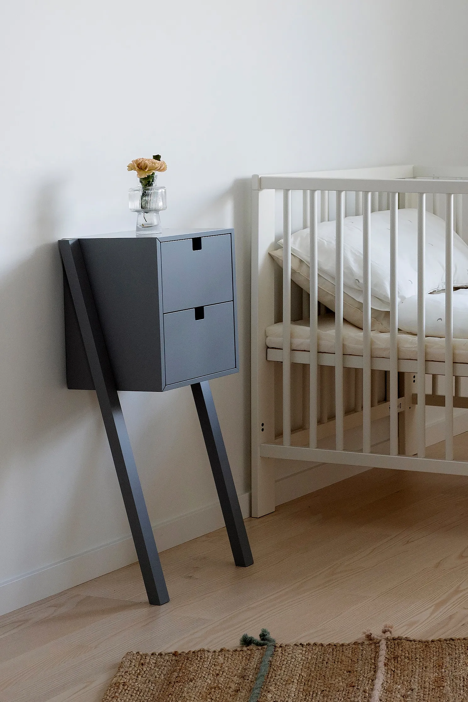 Square bed en halplank, Grijs 1898