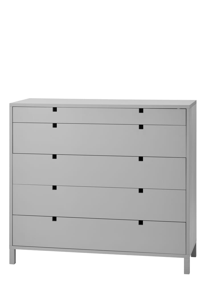 Square ladekast 5 lades, Grijs 1898