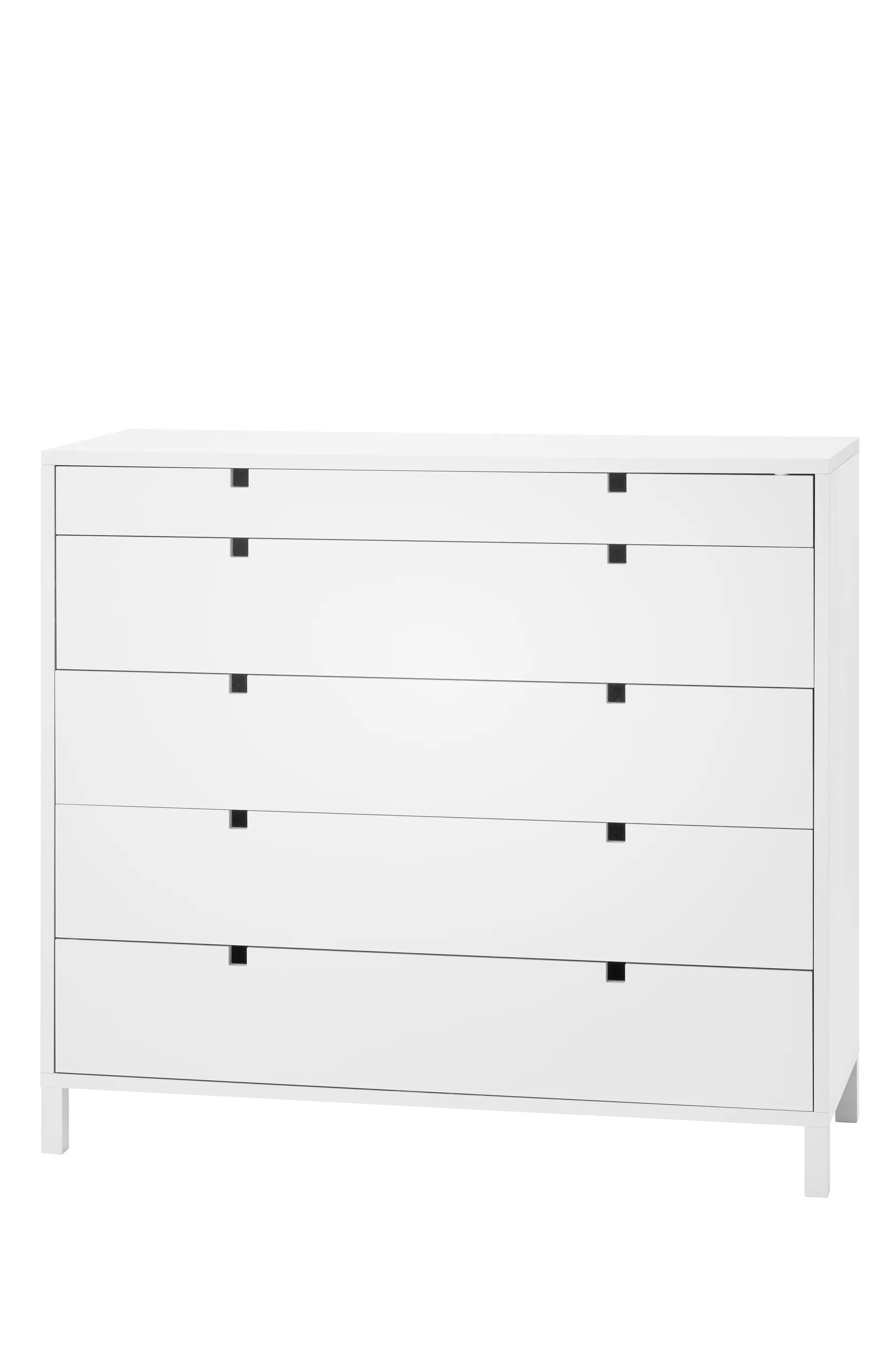 Square ladekast 5 lades, Wit 1898