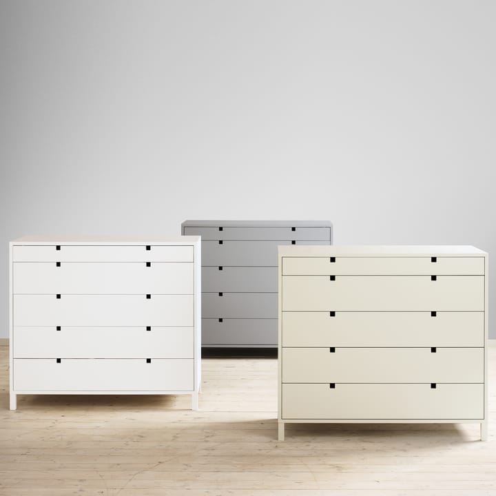Square ladekast 5 lades, Wit 1898