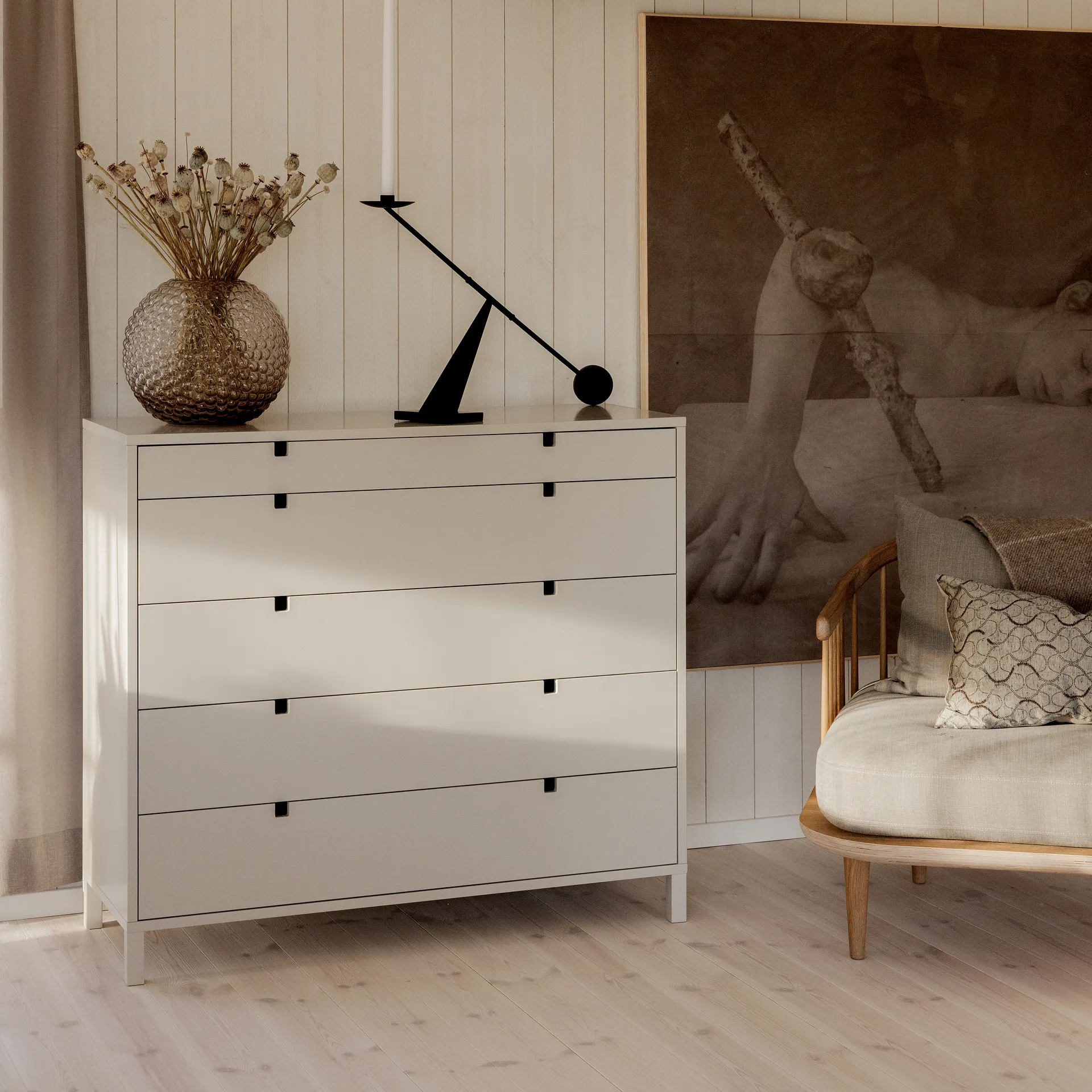 Square ladekast 5 lades, Zand 1898