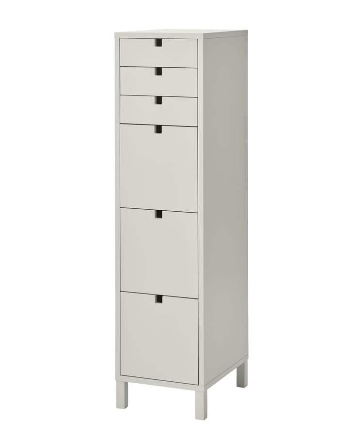 Square ladekast smal 6 lades, Zand 1898