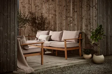 Stockaryd bank 3-zits teak/beige - 1898