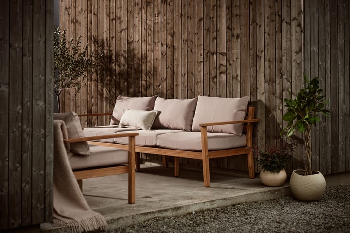 Stockaryd bank 3-zits teak/beige 1898