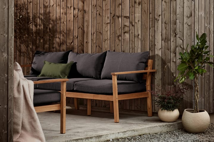 Stockaryd bank 3-zits teak/dark grey 1898