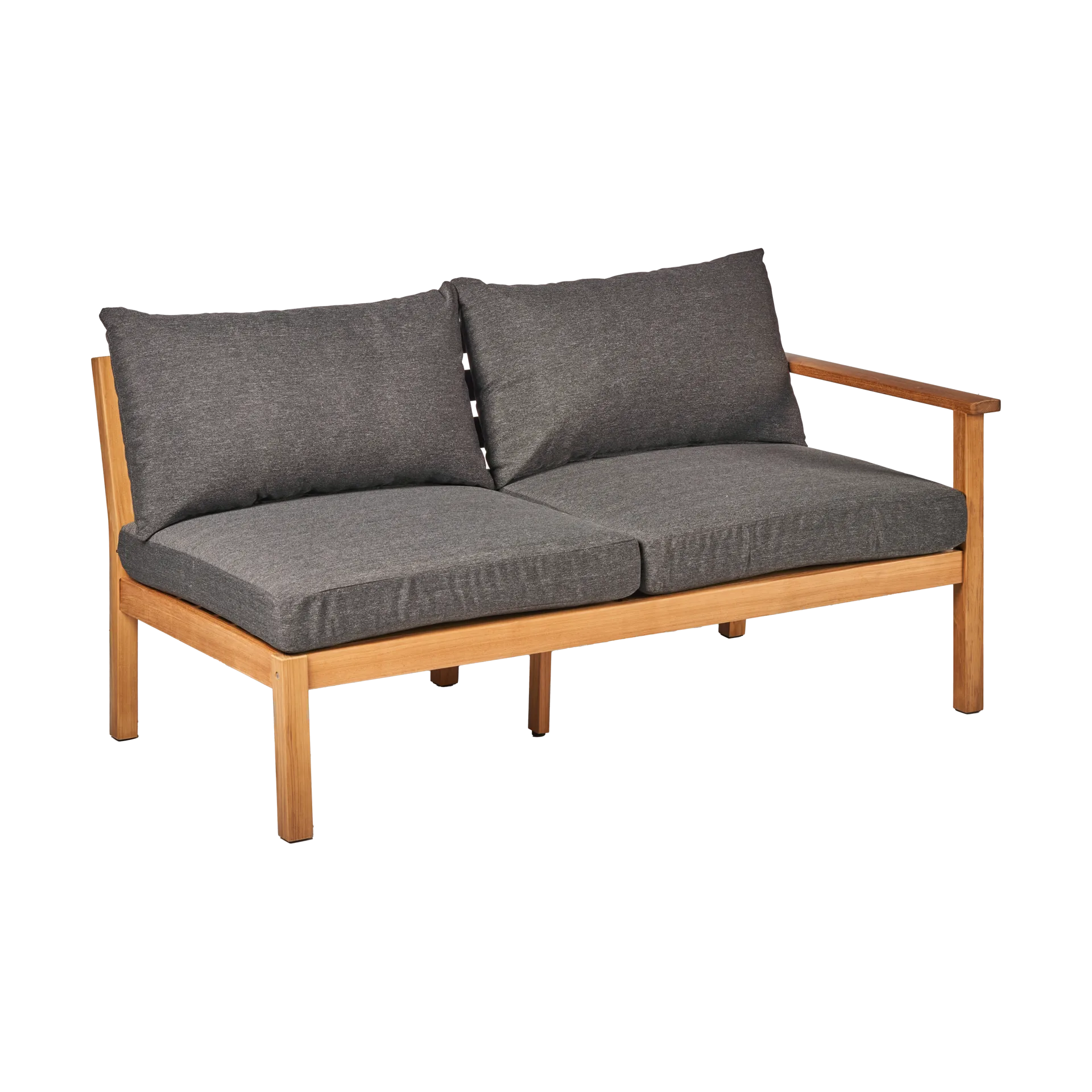 Stockaryd bankmodule 2-zits links teak/dark grey 1898