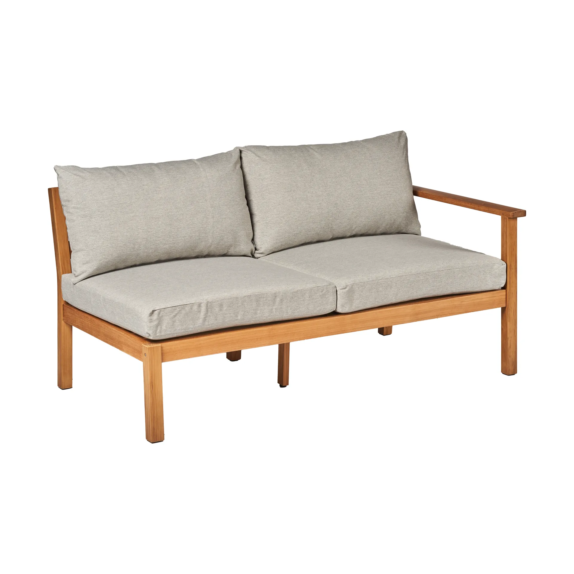 Stockaryd bankmodule 2-zits links teak/light grey,  1898