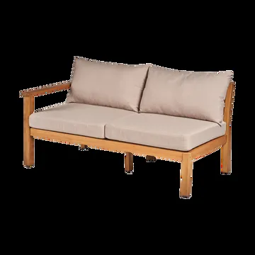 Stockaryd bankmodule 2-zits rechts teak/beige - 1898
