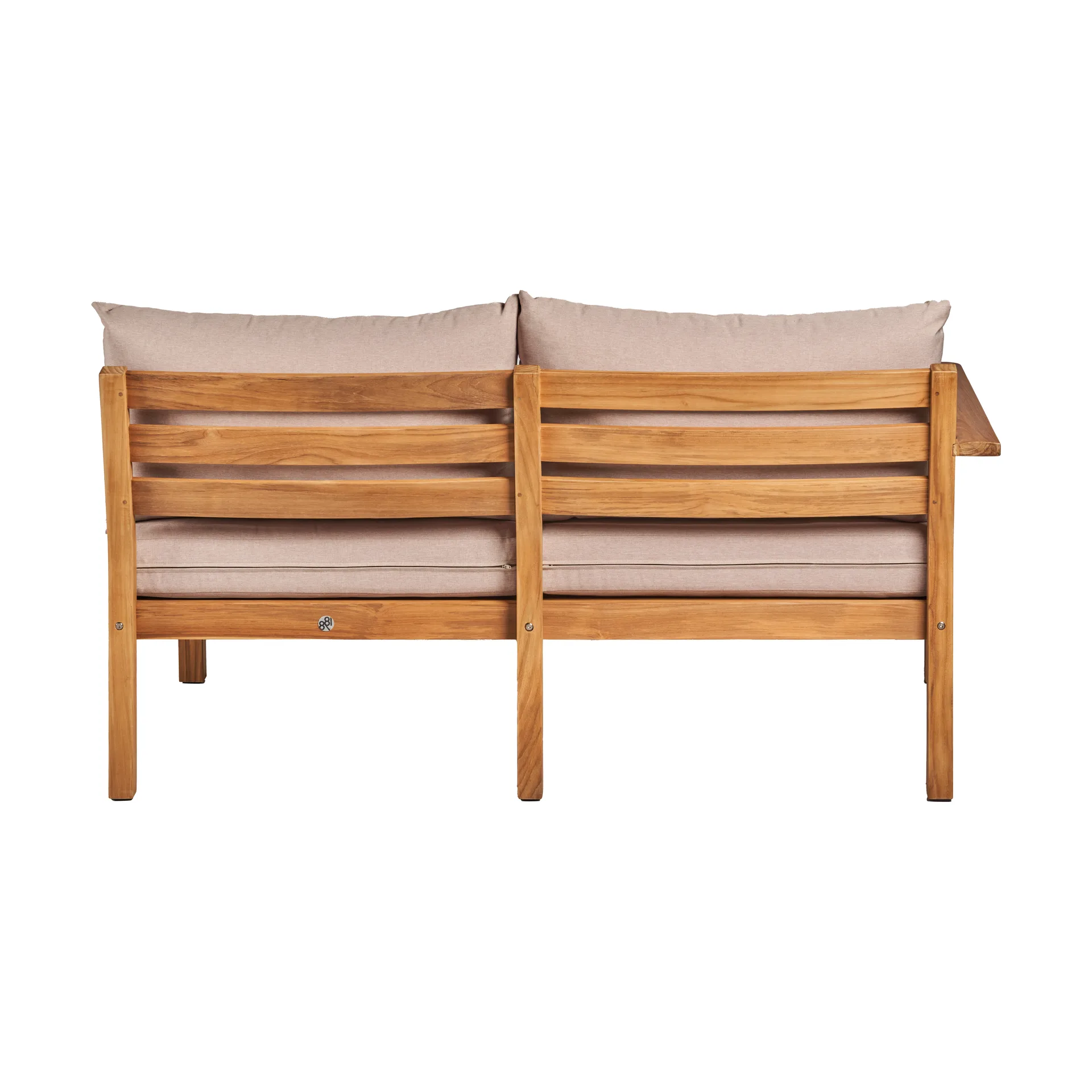 Stockaryd bankmodule 2-zits rechts teak/beige 1898