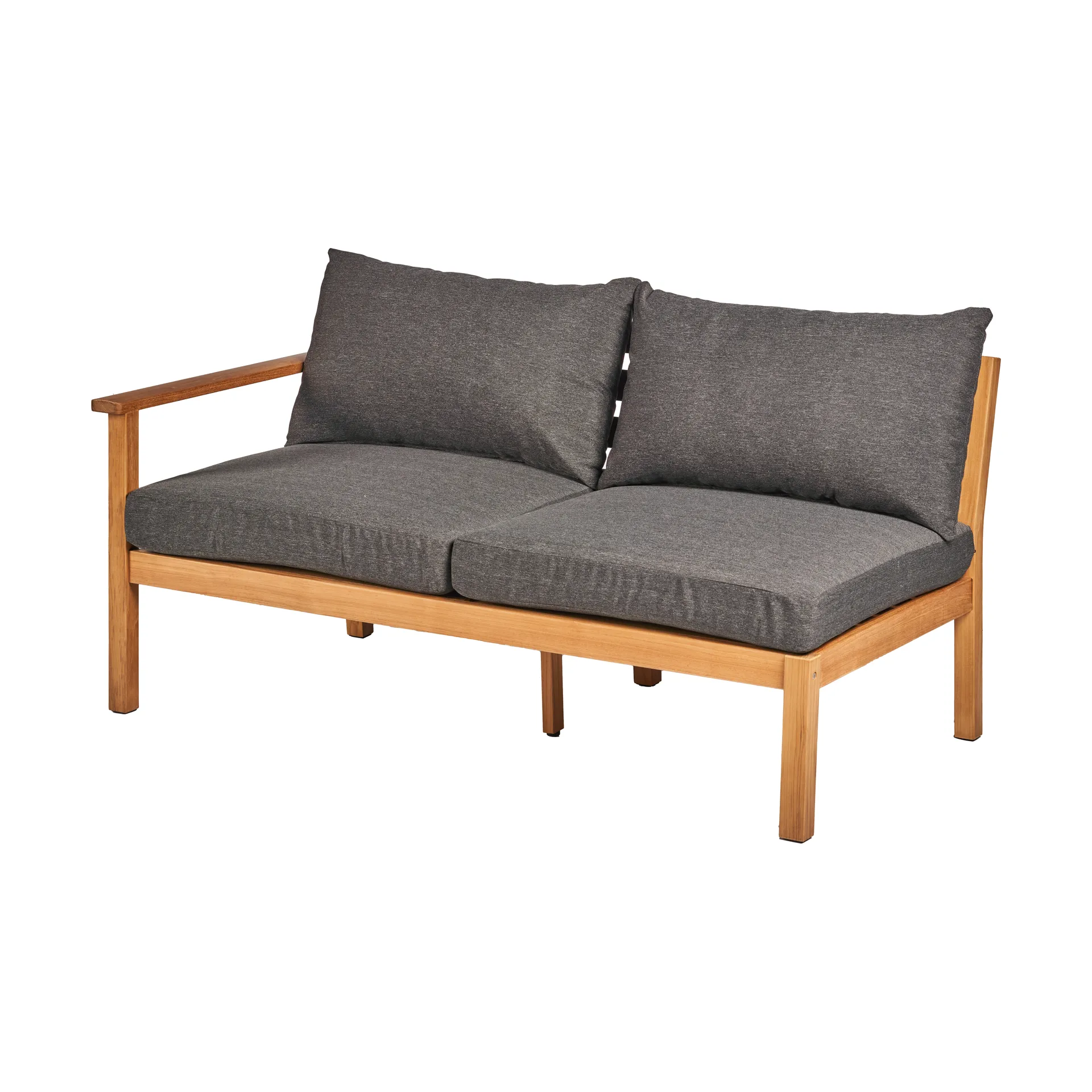 Stockaryd bankmodule 2-zits rechts teak/dark grey,  1898