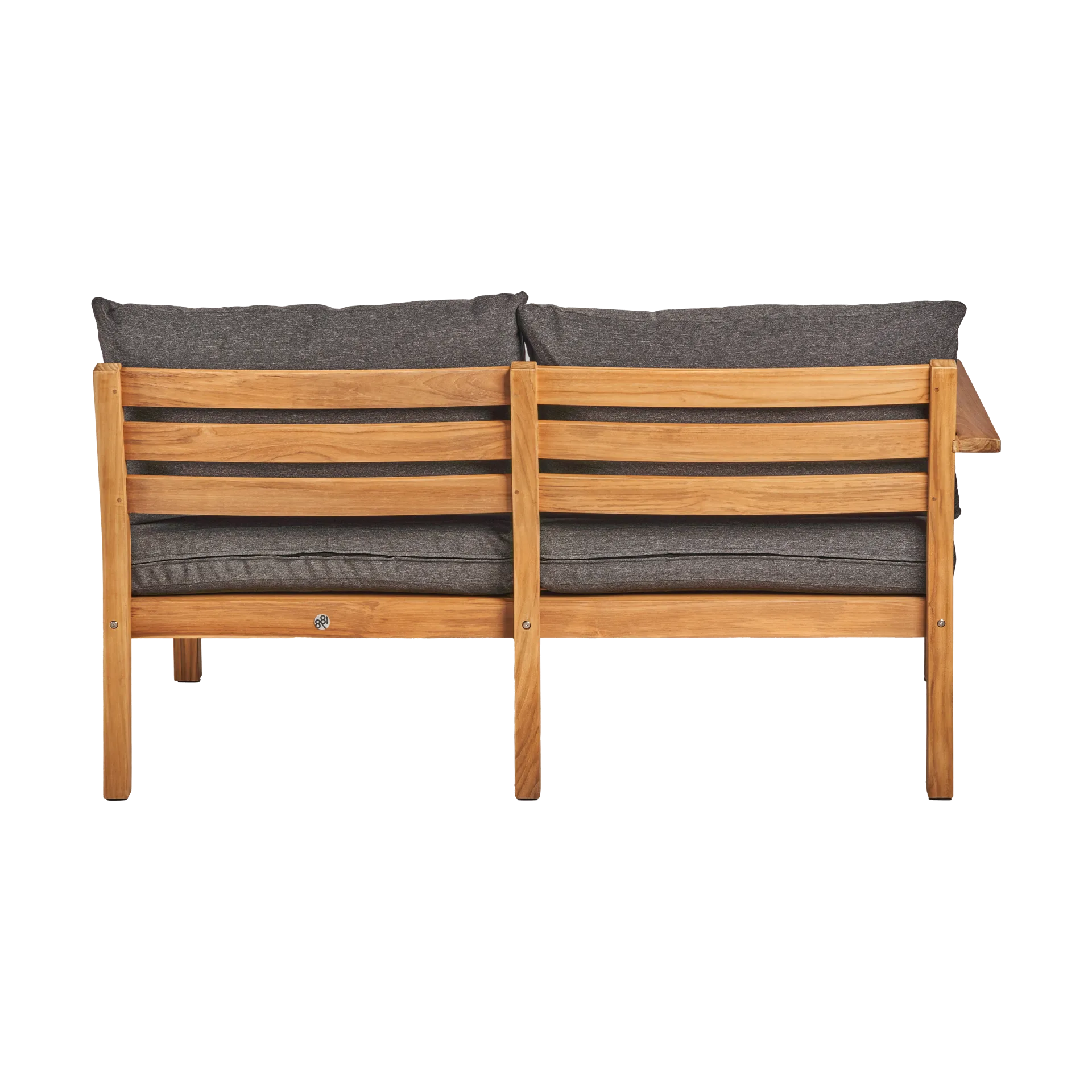 Stockaryd bankmodule 2-zits rechts teak/dark grey 1898