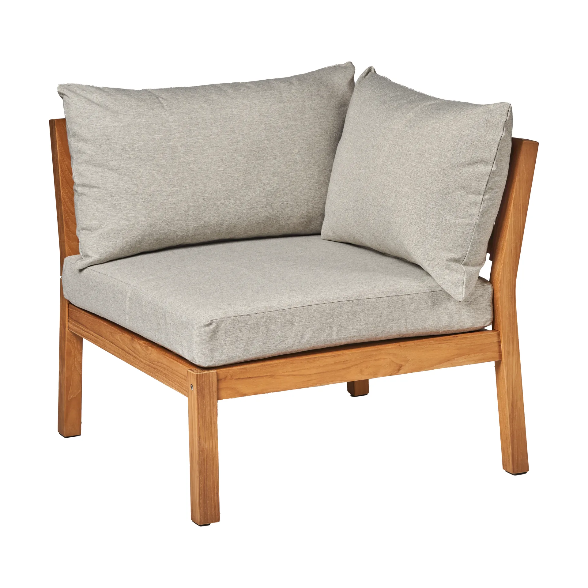 Stockaryd bankmodule hoekstuk teak/light grey,  1898