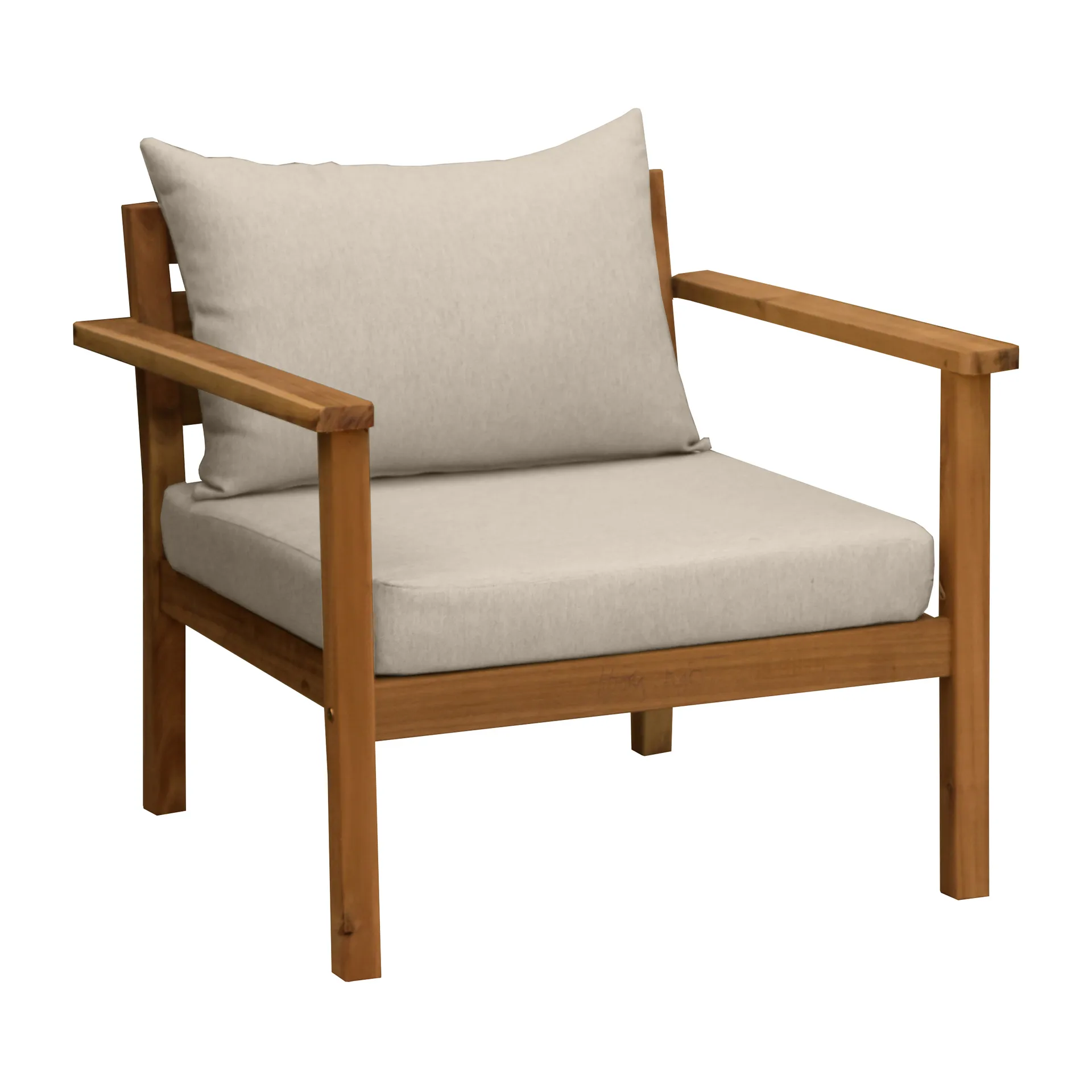 Stockaryd loungestoel teak/beige,  1898
