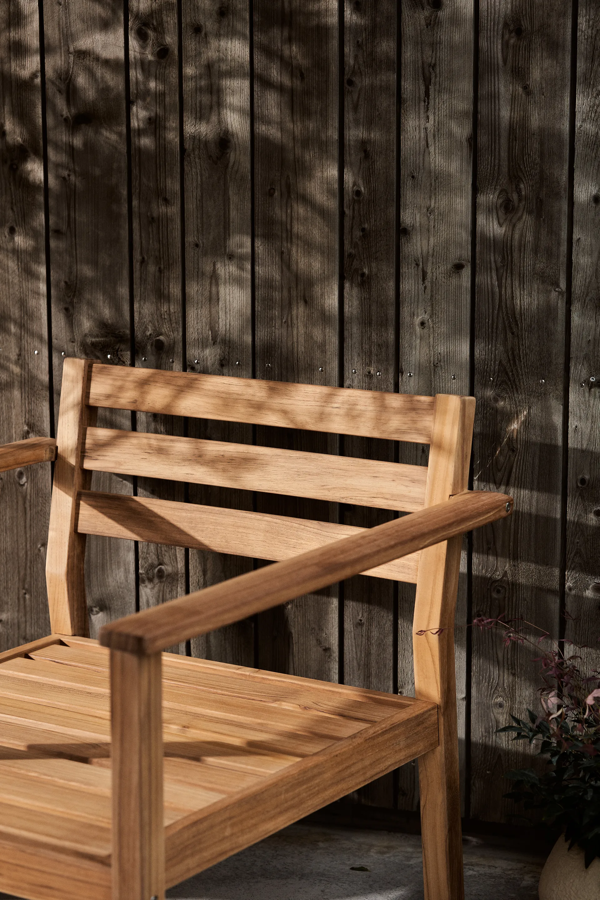 Stockaryd loungestoel teak/beige 1898