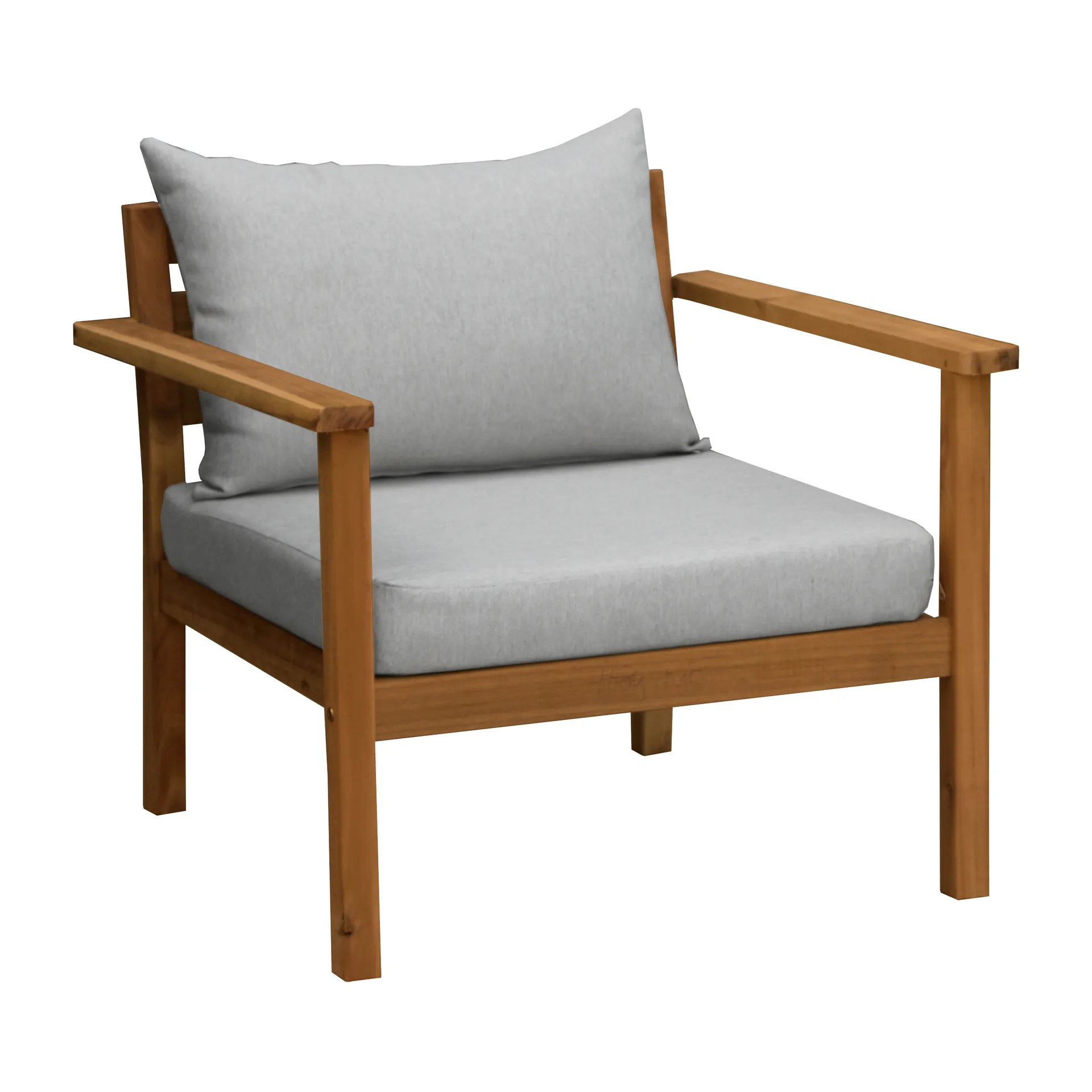 Stockaryd loungestoel teak/light grey,  1898