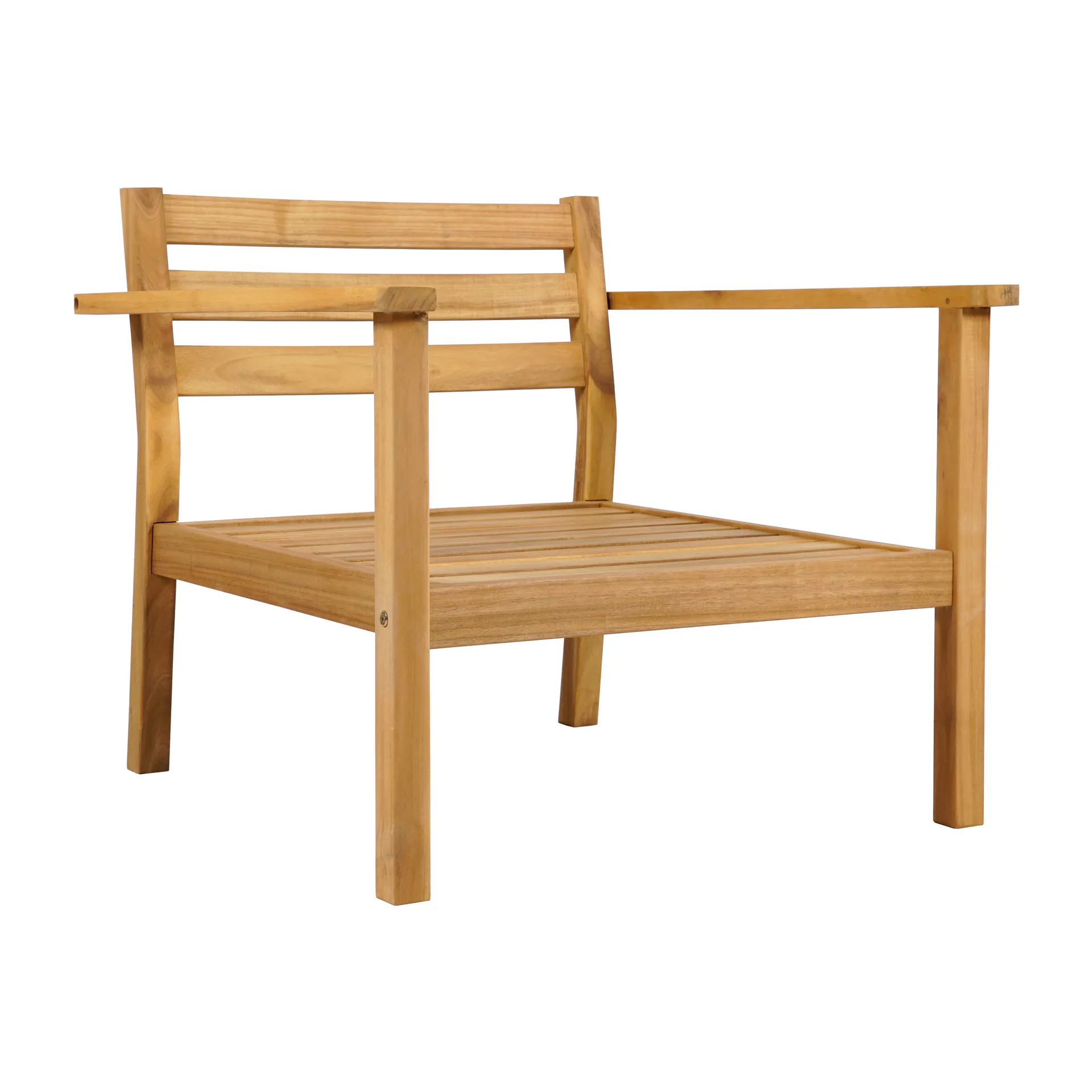 Stockaryd loungestoel teak/light grey,  1898