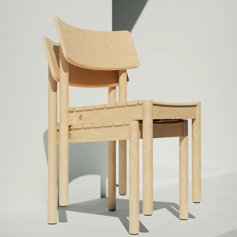 Strå stoel, Teak 1898