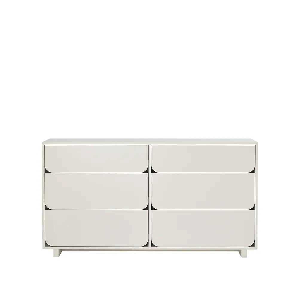 Vidja dubbele ladekast, zand, 6 lades 1898