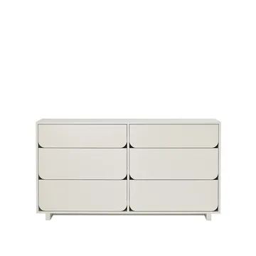 Vidja dubbele ladekast - zand, 6 lades - 1898