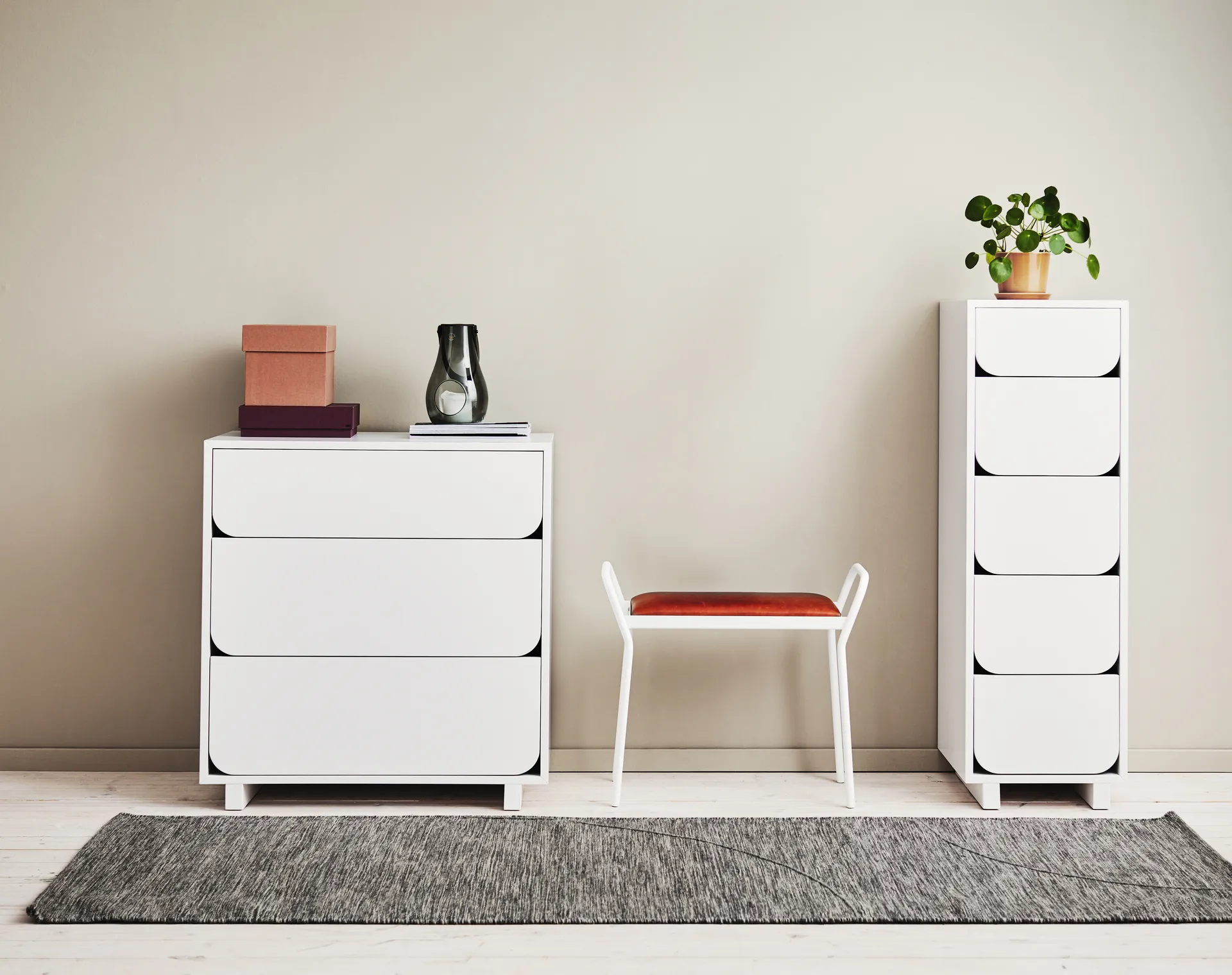 Vidja ladekast laag 3 lades, Wit 1898