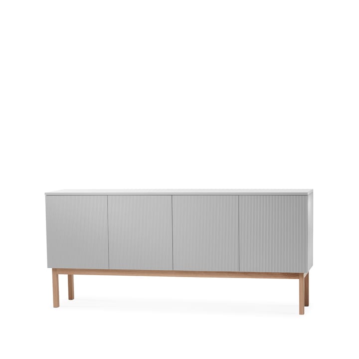 Beam sideboard - lichtgrijs, onderstel van witgeolied eikenhout - A2