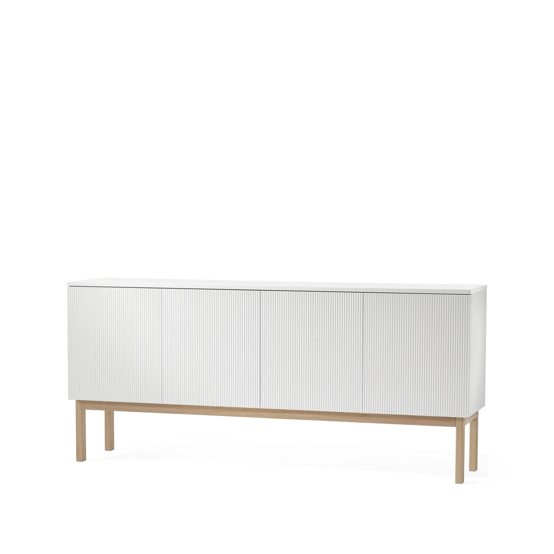 Beam sideboard, witte lak, onderstel van witgeolied eikenhout A2