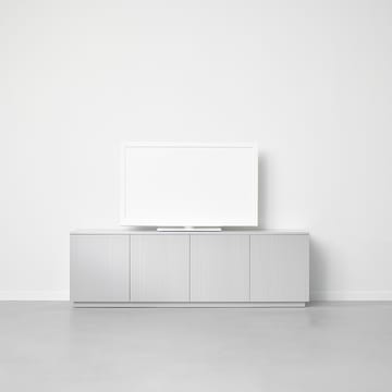 Beam sideboard - witte lak, sokkel van geolied eikenhout - A2