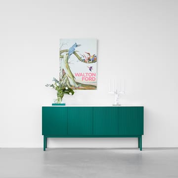 Beam sideboard - witte lak, sokkel van geolied eikenhout - A2