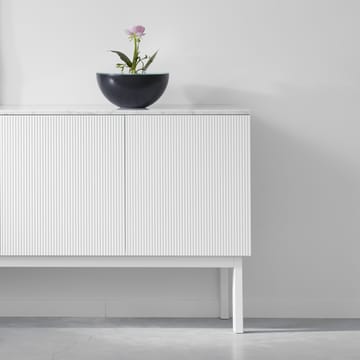 Beam sideboard - witte lak, sokkel van geolied eikenhout - A2