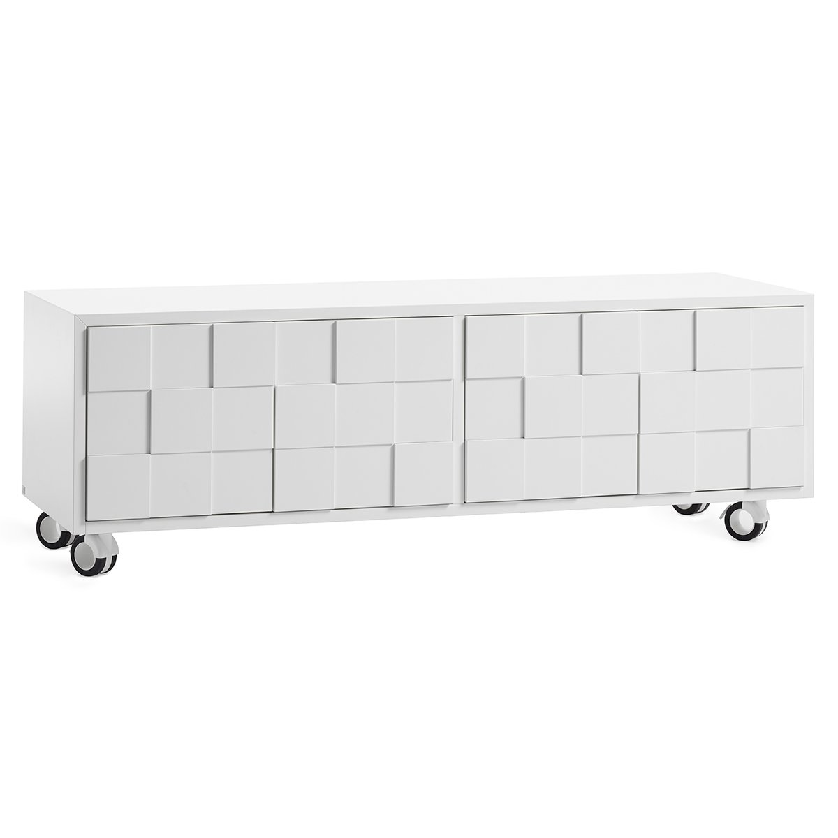 A2 Collect 2010 mediameubel met wielen Wit | Scandinavisch Interieur | TV- & mediameubels | Wit
