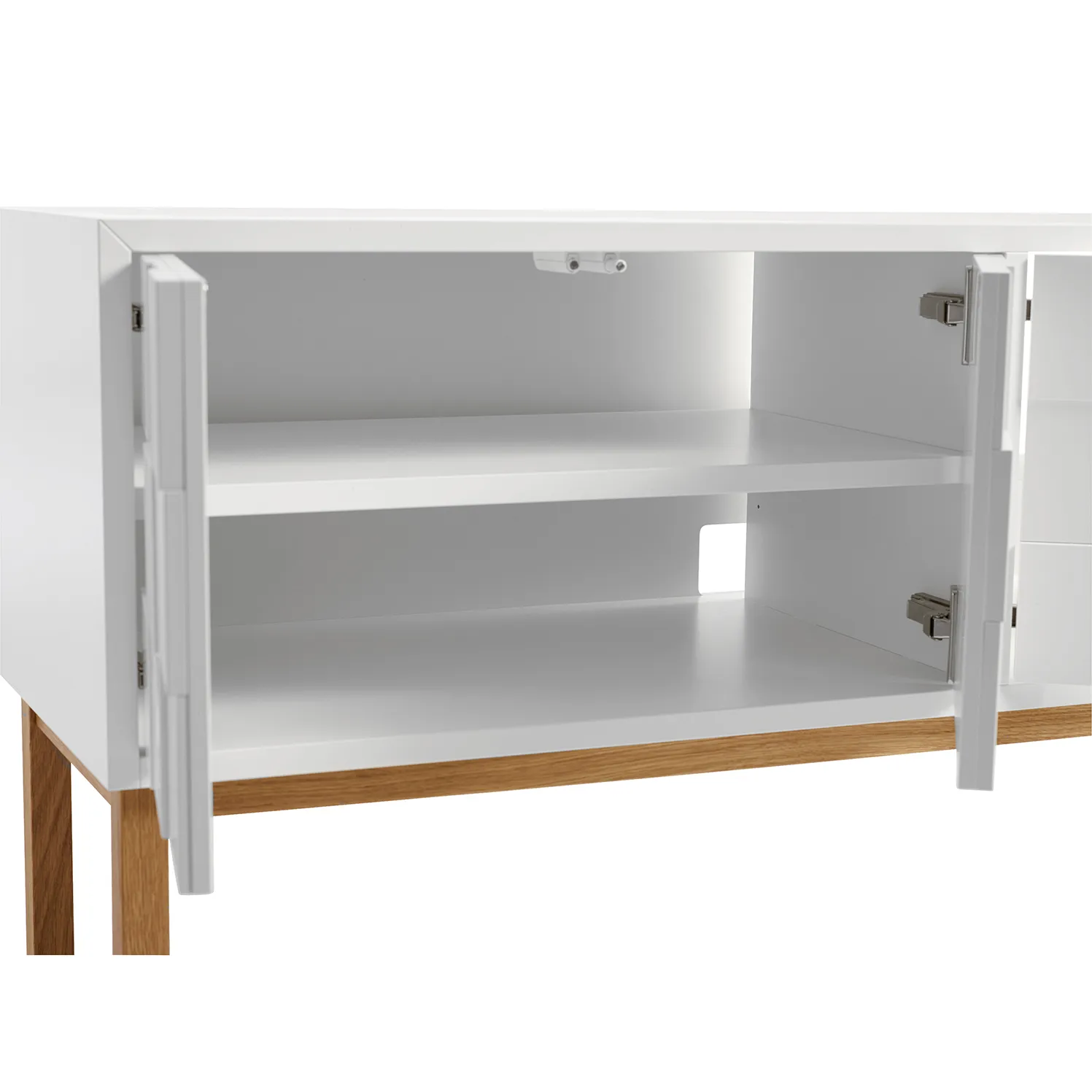 Collect 2010 tv-meubel met poten, Eikenhouten poten A2