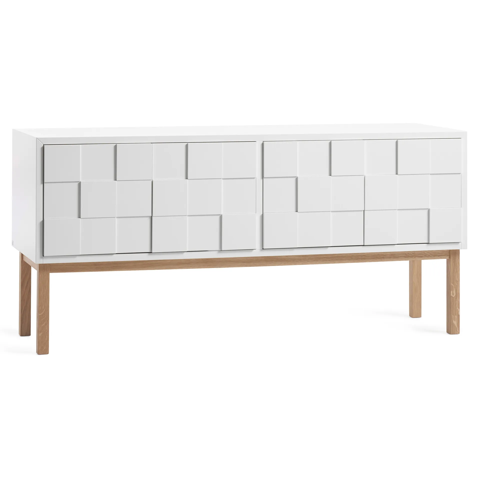 Collect 2010 tv-meubel met poten, Witgeolied eikenhout A2