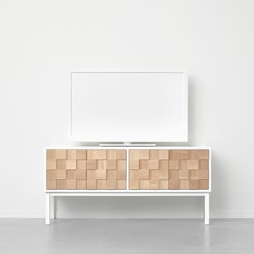 Collect 2016 tv-meubel met poten - Witgeolied eikenhout-wit - A2
