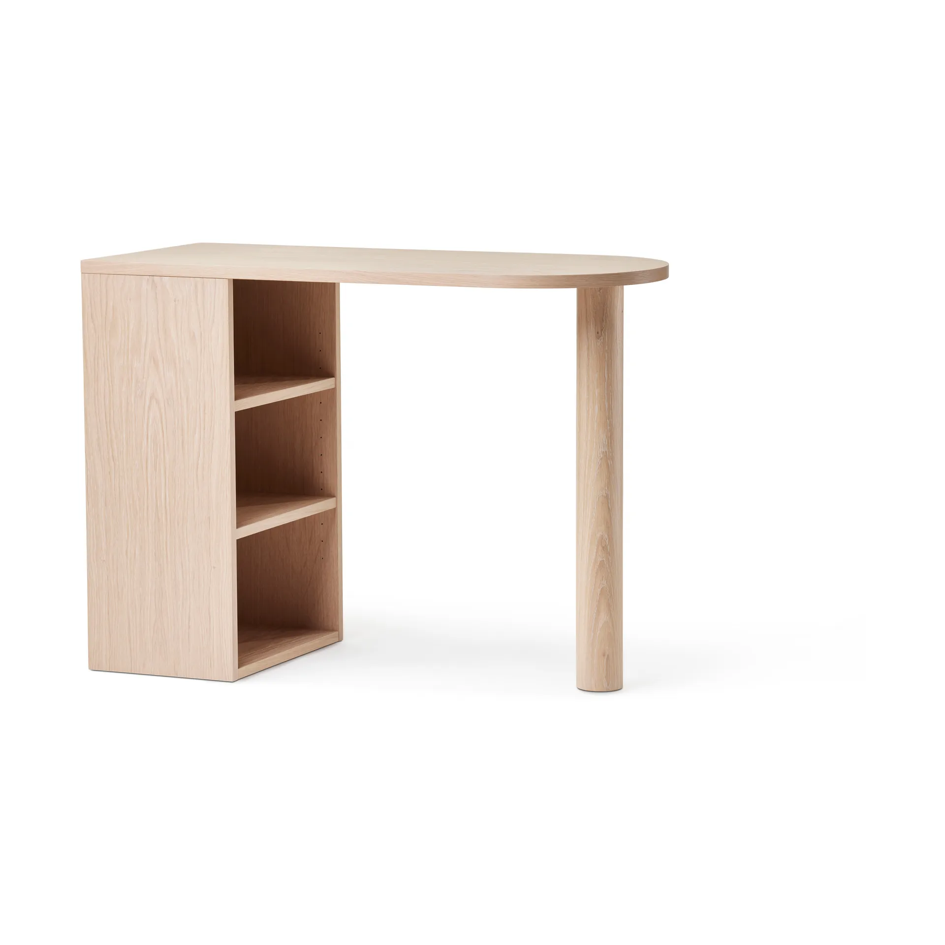 Hub bureau, Witgeolied eiken, 100x73x43 cm A2