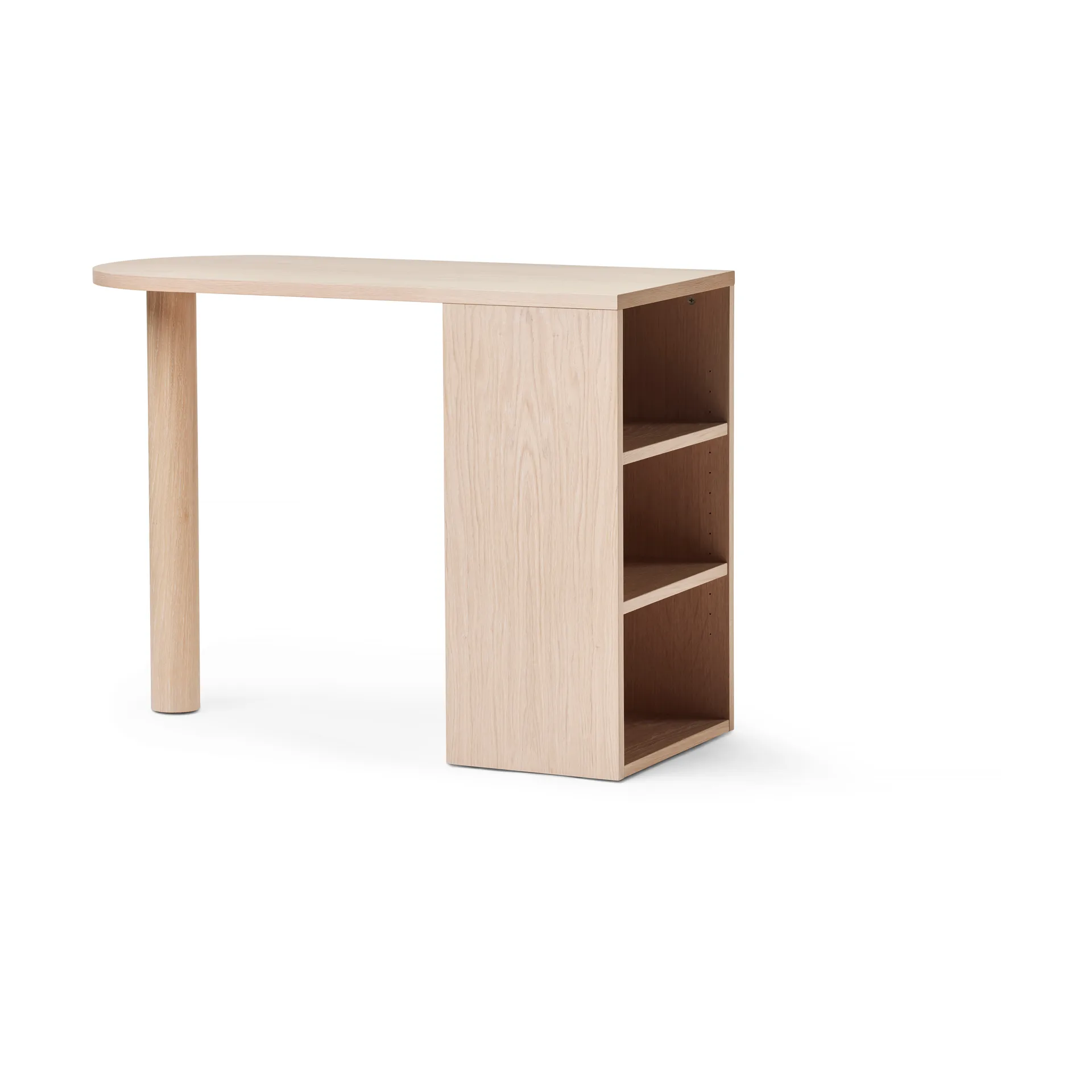 Hub bureau, Witgeolied eiken, 100x73x43 cm A2