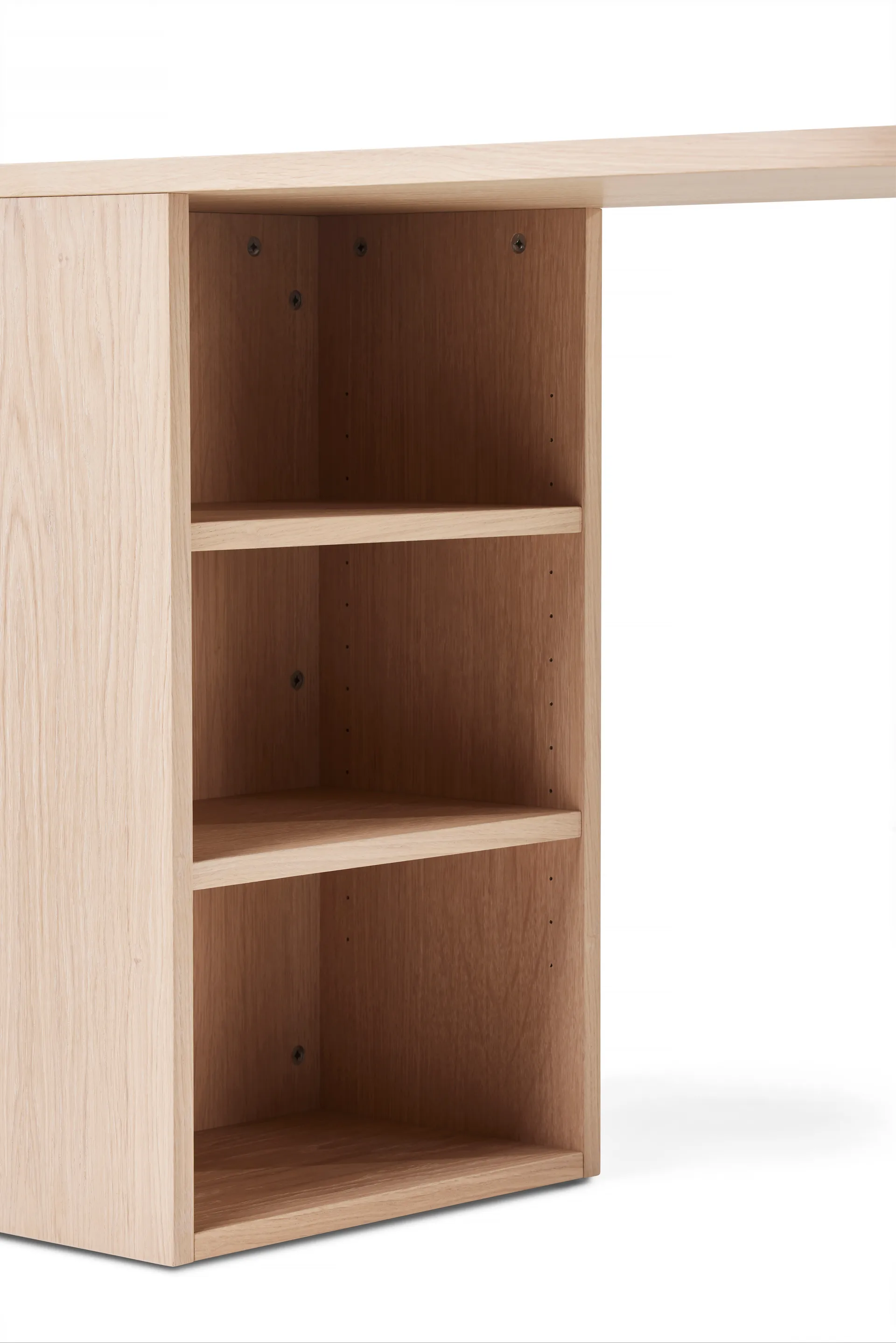 Hub bureau, Witgeolied eiken, 100x73x43 cm A2