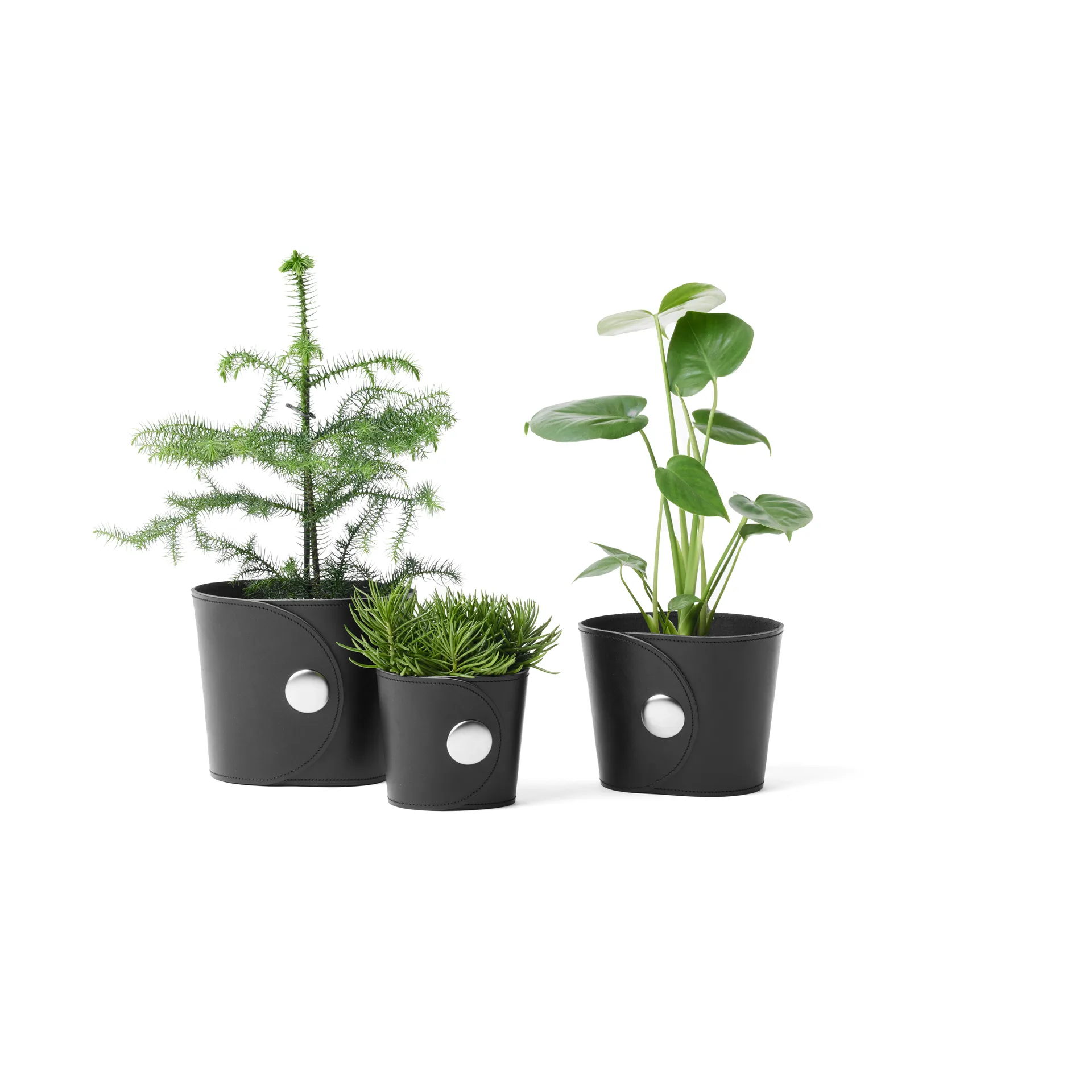 Hug bloempot, Tärnsjö leer zwart, Ø12x14 cm A2