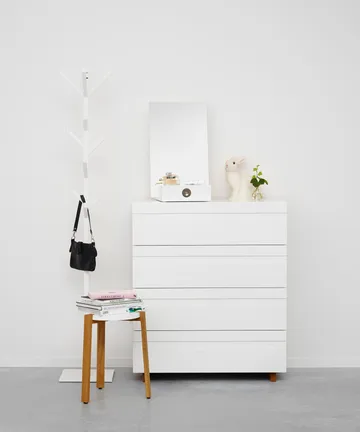 Me tafelspiegel met opbergruimte - Wit, 34x57x30 cm - A2