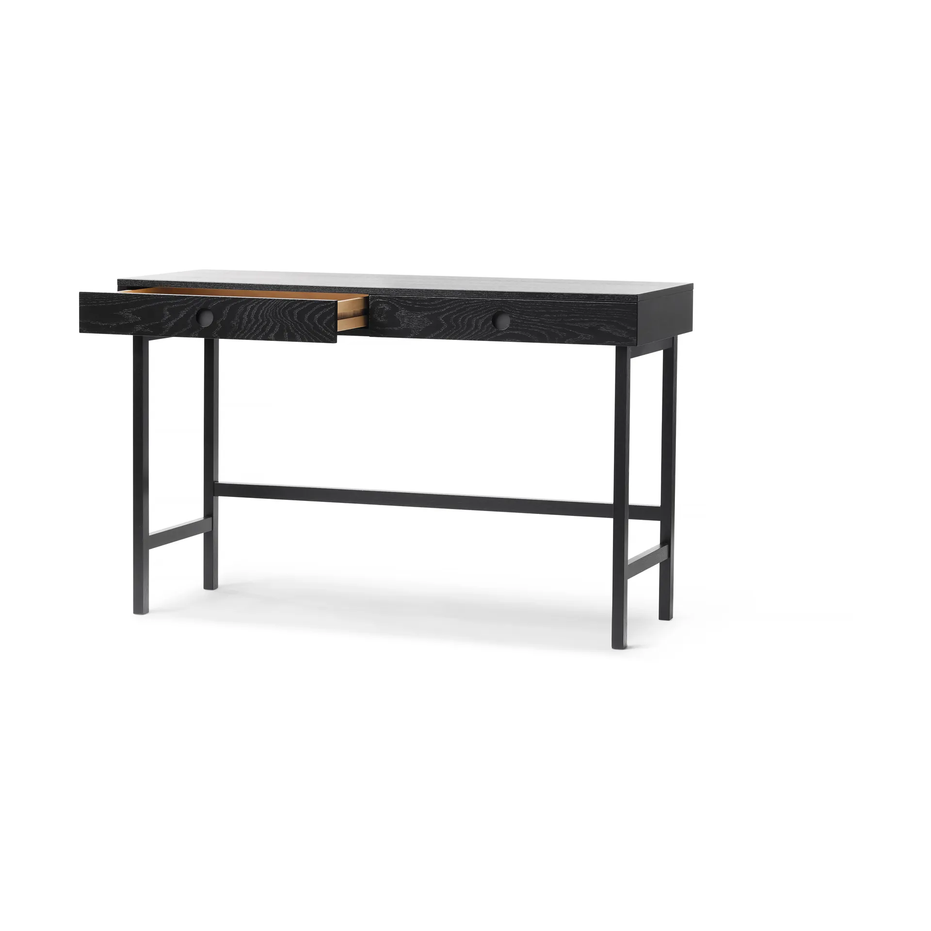 Mind bureau, Zwart gebeitst eiken, 118x74x44 cm A2