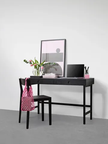 Mind bureau - Zwart gebeitst eiken, 118x74x44 cm - A2