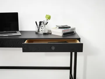 Mind bureau - Zwart gebeitst eiken, 118x74x44 cm - A2