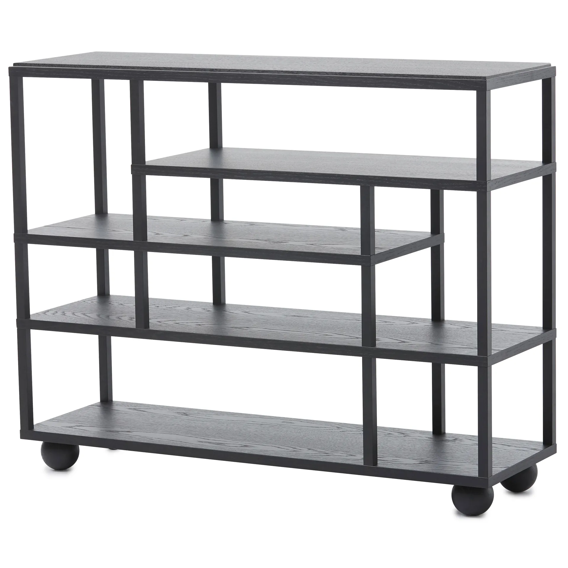 Show rek, Zwartgebeitst eikenhout A2