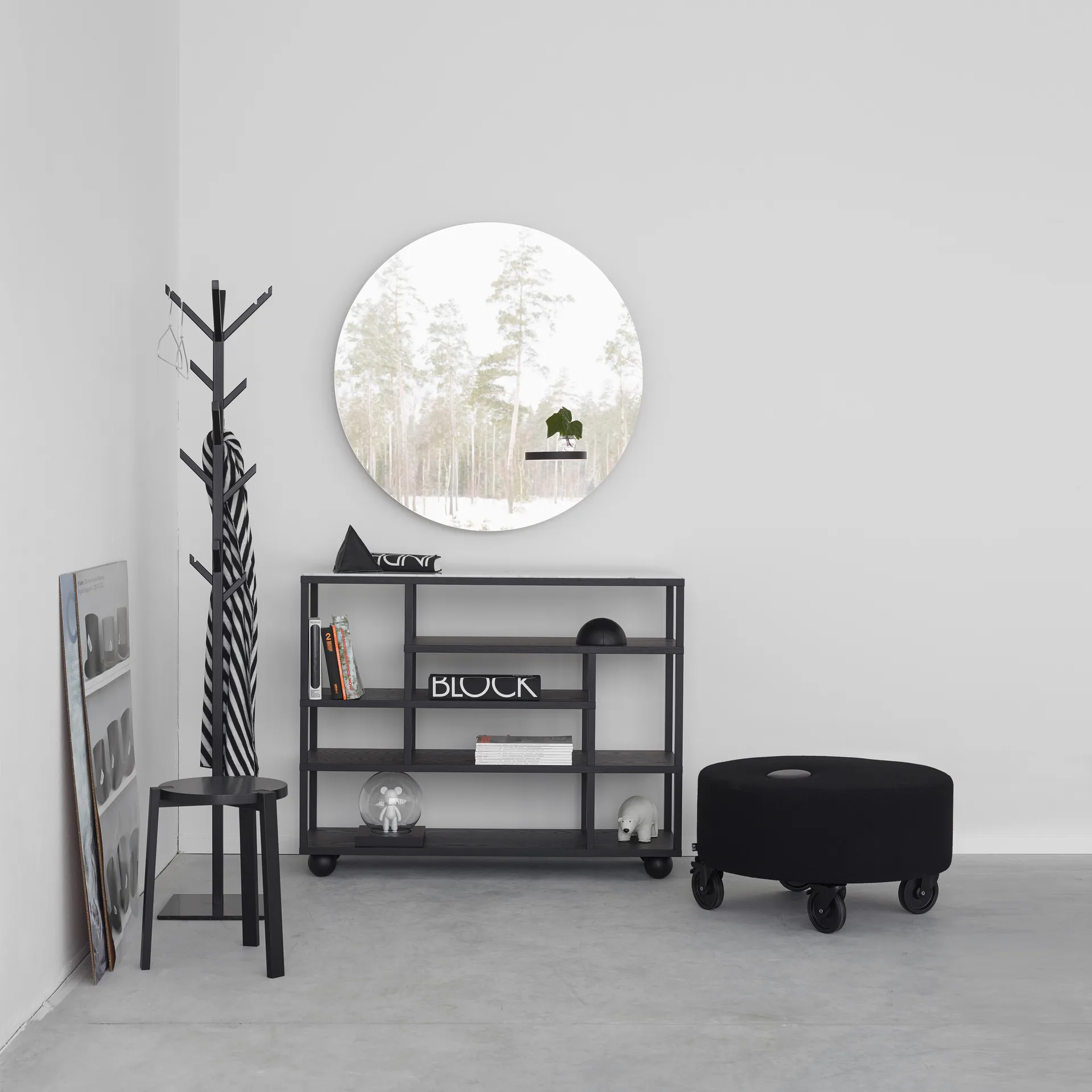 Show rek, Zwartgebeitst eikenhout A2