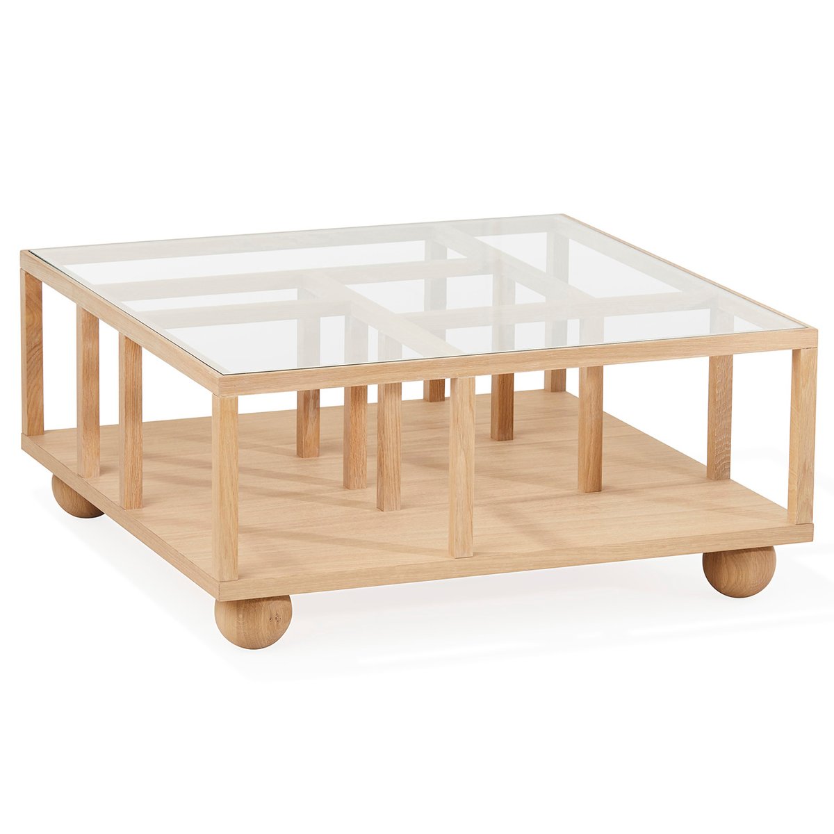 A2 Show salontafel Witgeolied eikenhout | Scandinavisch Interieur | Salontafels | Bruin