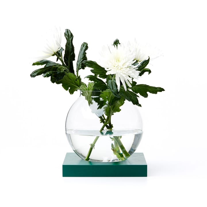 Space decoratie, groengebeitst eikenhout, glas A2